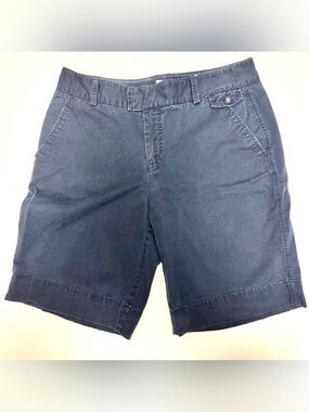 Dockers Navy Bermuda Shorts Size 12 | Classic Stretch Chino Shorts
